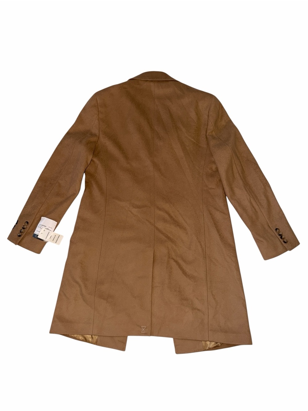 NWT Lauren Ralph Lauren Luther Men's Camel Wool Blend Topcoat Overcoat MSRP $495 - Picture 5 of 7